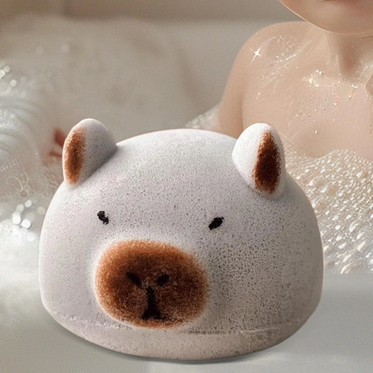 Мочалка для душа Capybara, Капибара, серый Generic — фото 2