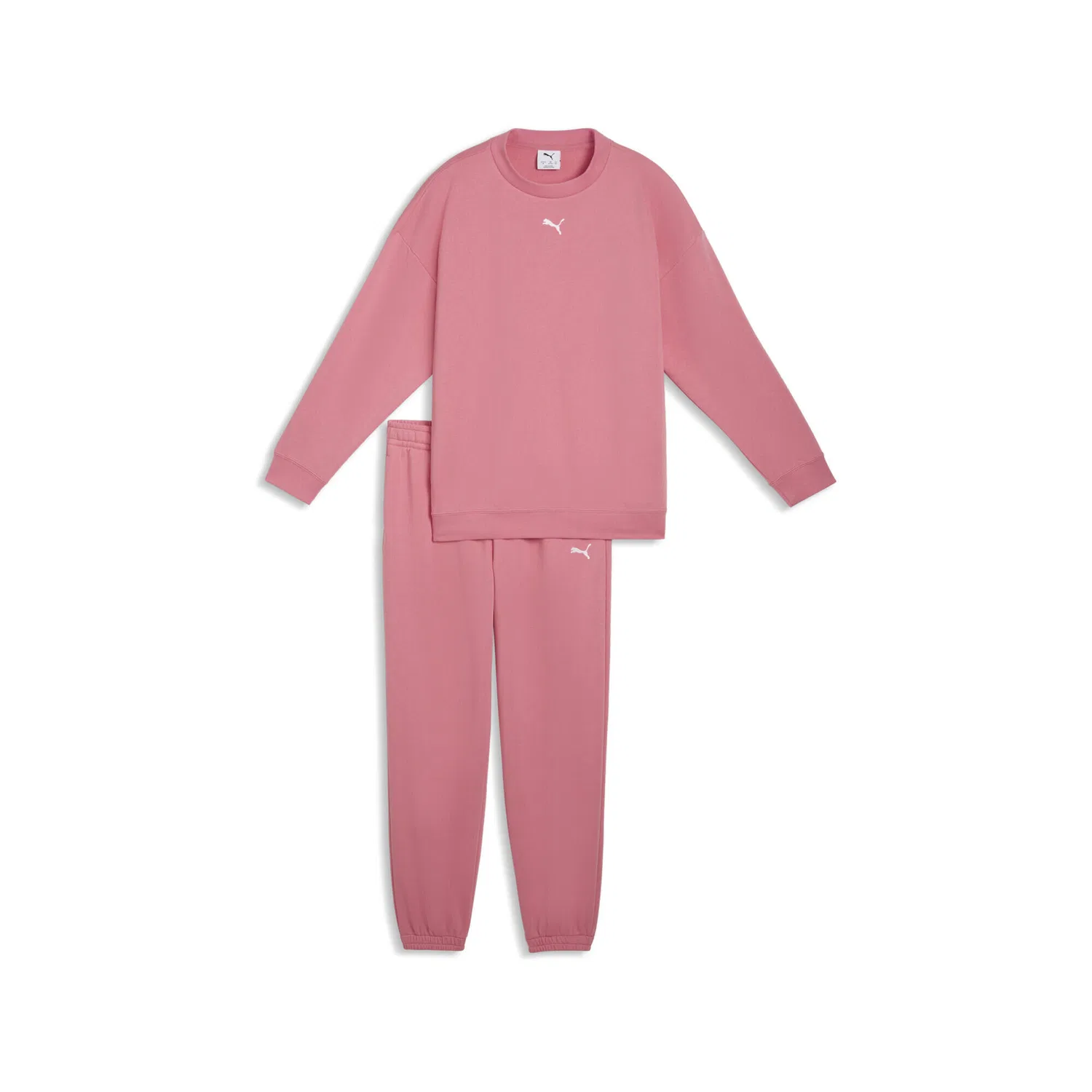 Детский спортивный костюм оверсайз Loungewear Oversized Trainingsanzug Madchen Puma, Роза / Пастельроза