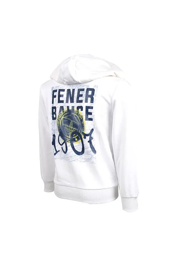 Детские свитшот для девочек с принтом Child Tribun Fenerbahce 1907 Sweat Fenerbahçe, White — фото 3