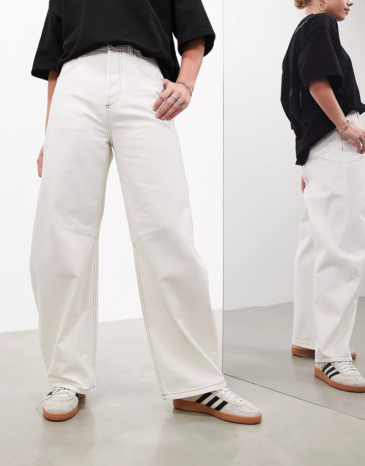 

Джинсы Asos Edition Sydney Denim Barrel Leg, черный