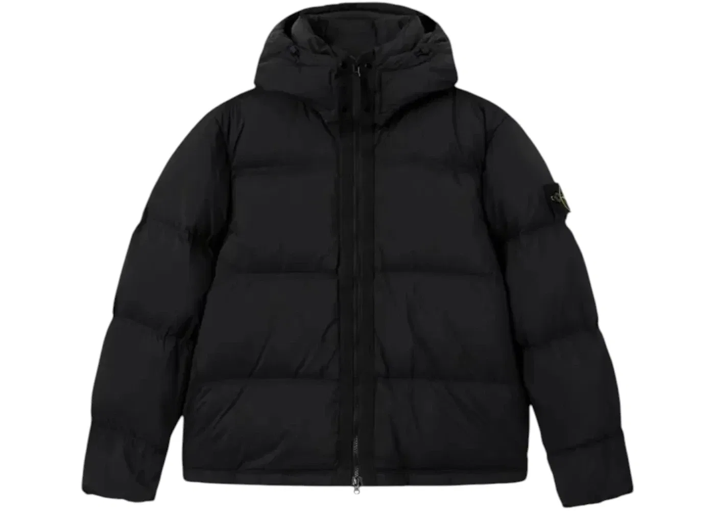 Мужской пуховик с капюшоном 4100013 Stone Island, черный