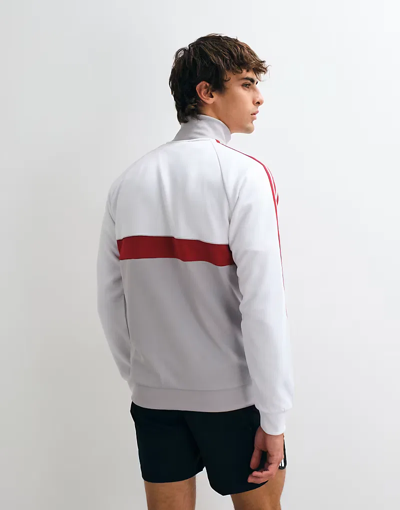 Куртка спортивная Liverpool FC Originals Adidas Performance, белый/серый — фото 3