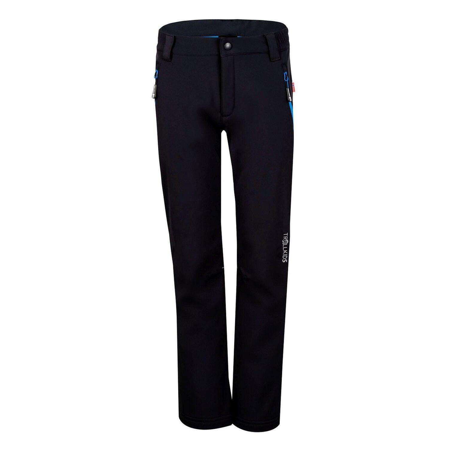 

Штаны Trollkids Softshell Fjell, черный