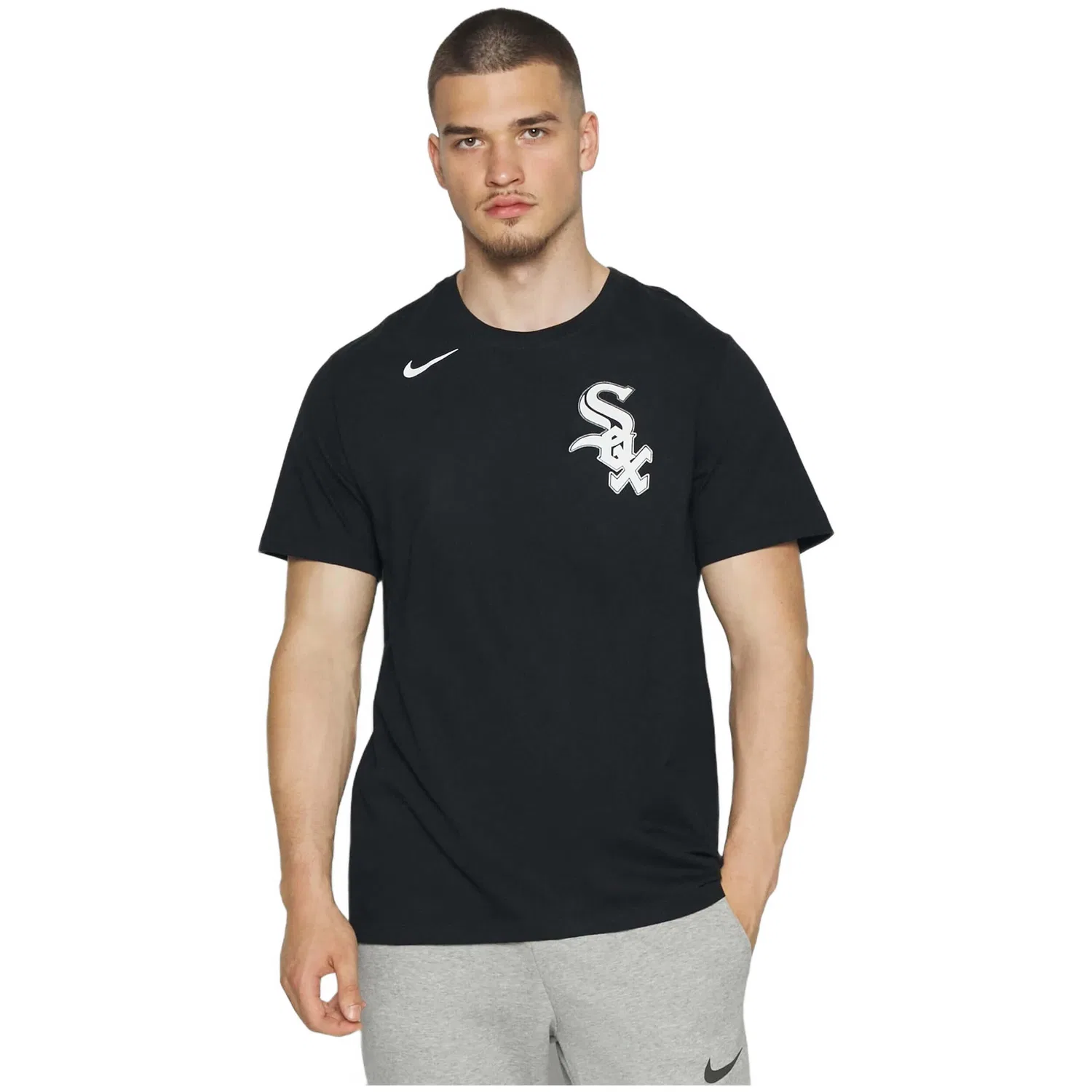 Мужская футболка с коротким рукавом Nike, Цвет: Schwarz