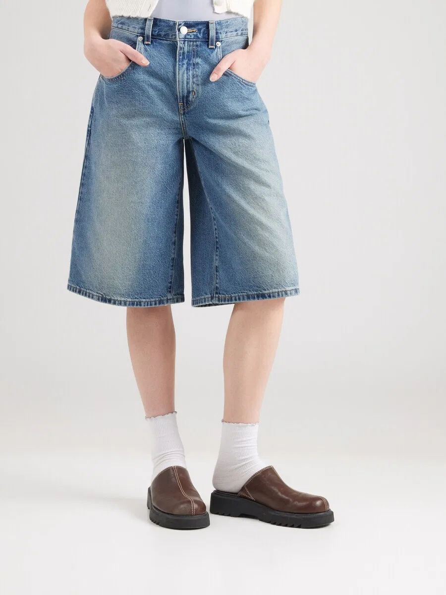 Шорты LEVI'S свободного кроя, синий деним — фото 4