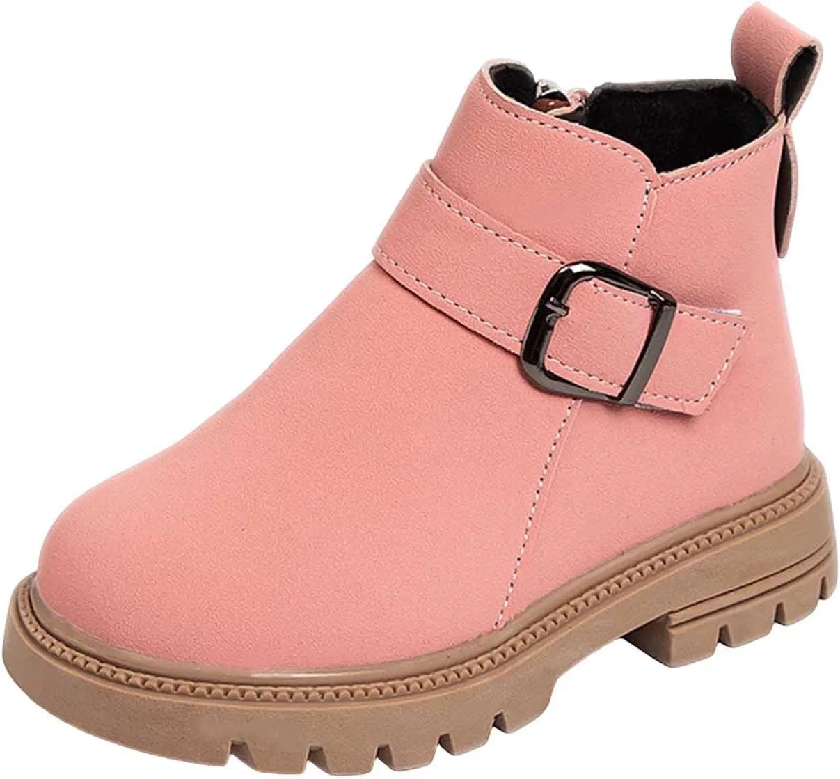 Детские ботинки для девочек с тёплой подкладкой SHOPESSA, Brown — фото 4