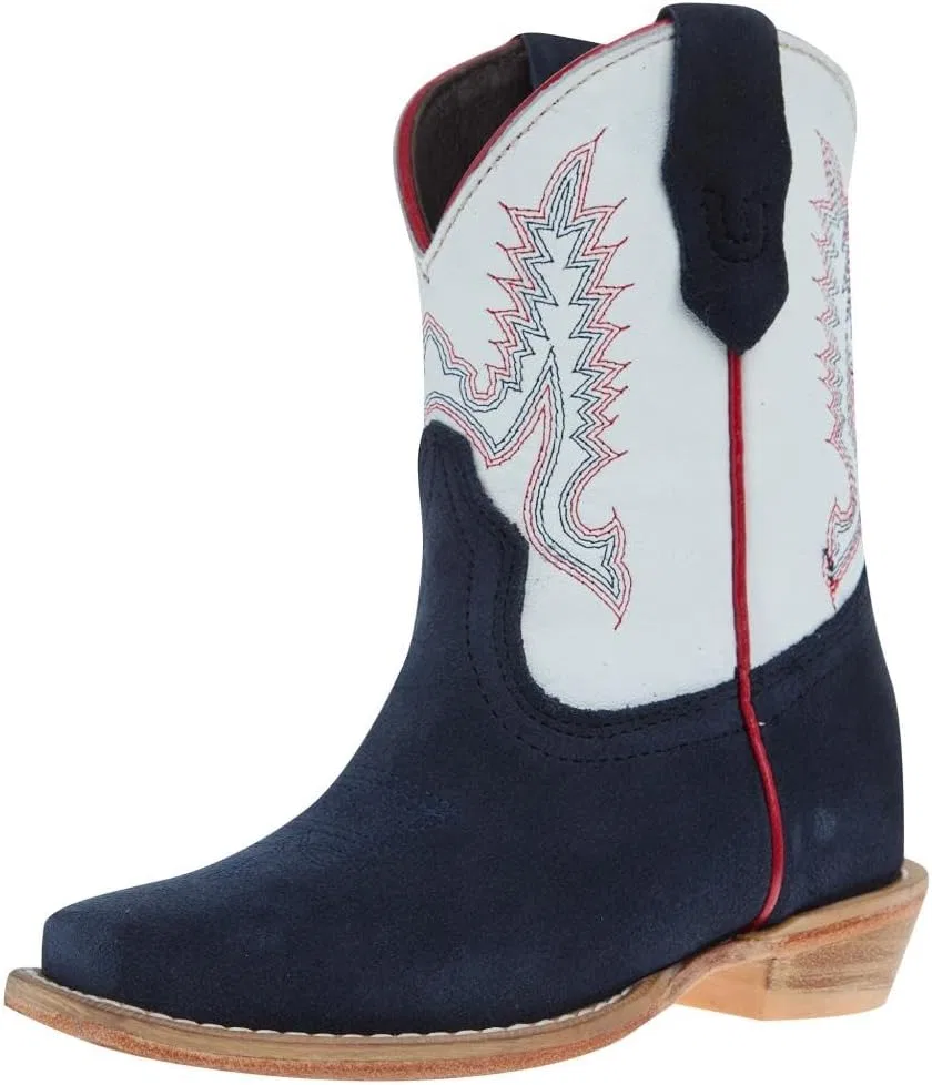 Детские ботинки для девочек с зимним белым голенищем R. Watson Boots, Navy