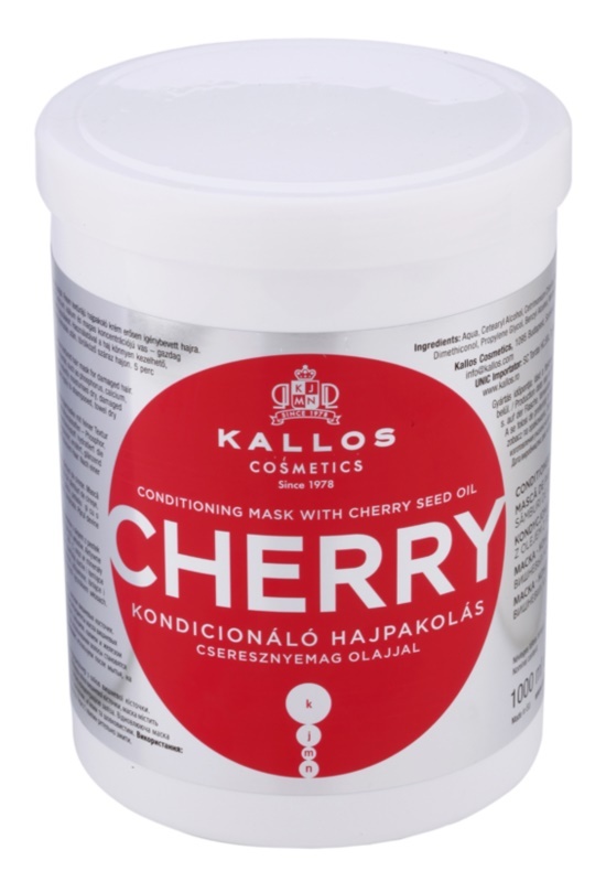 

Увлажняющая маска для поврежденных волос Kallos Cherry