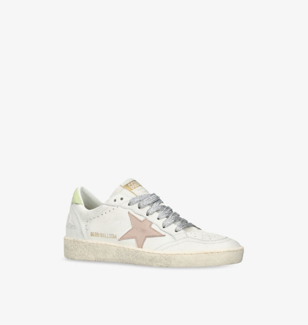 Низкие кожаные кроссовки Ballstar 12164 Golden Goose, мультиколор — фото 3