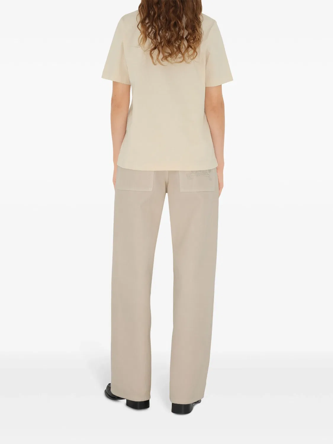 Футболка Daisy Logo из хлопка Burberry, светло-бежевый — фото 3