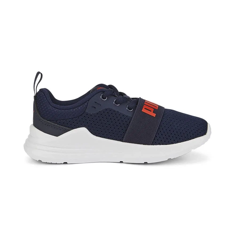Детские кроссовки для мальчиков с сетчатым верхом PUMA Wired Run Ps, Caban — фото 3