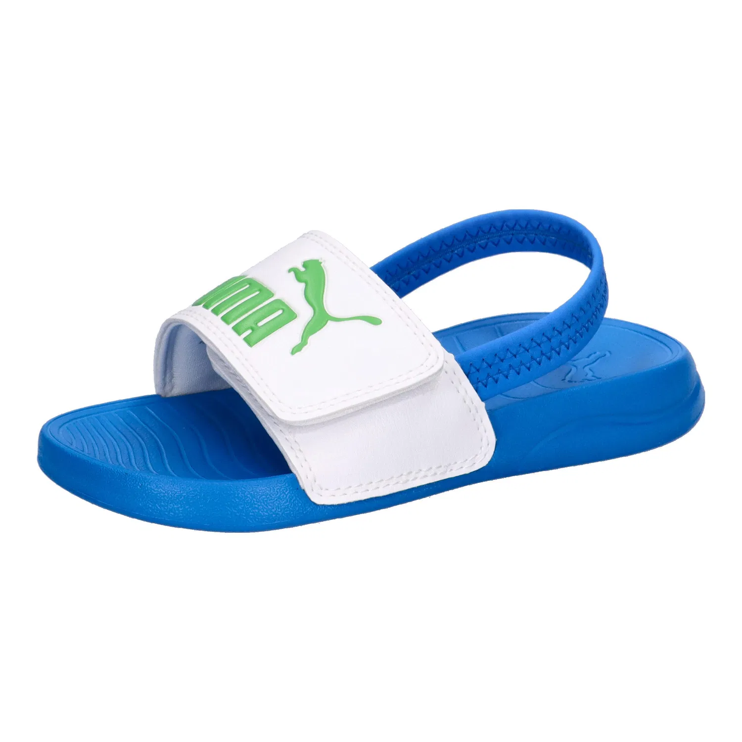 Детские сандалии с ремешками Popcat 20 Backstrap Puma, Weiss Mediterranean Blue