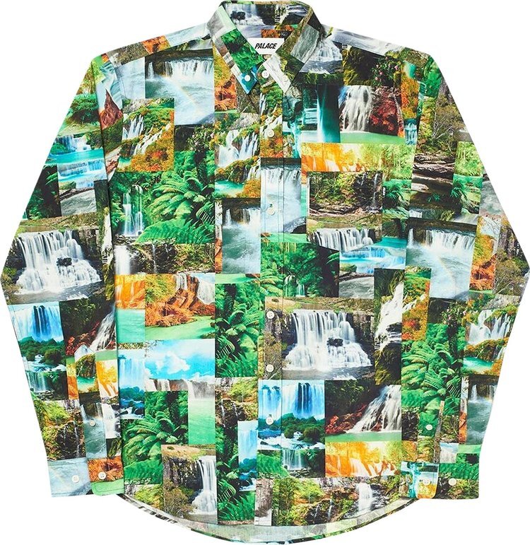 

Рубашка Palace Das Water Falls Shirt 'Green', зеленый