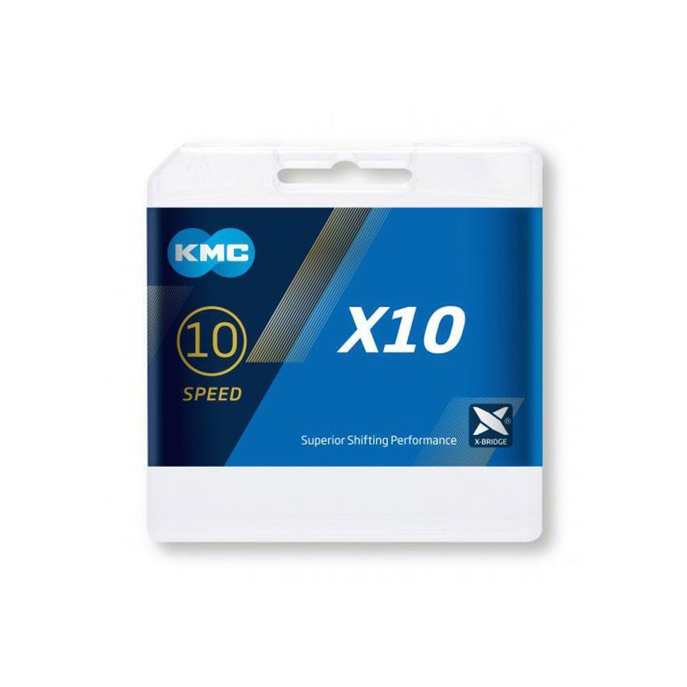 

Цепь X10 10-скоростная, 114 звеньев - Серая KMC, серый/серебристый/серый