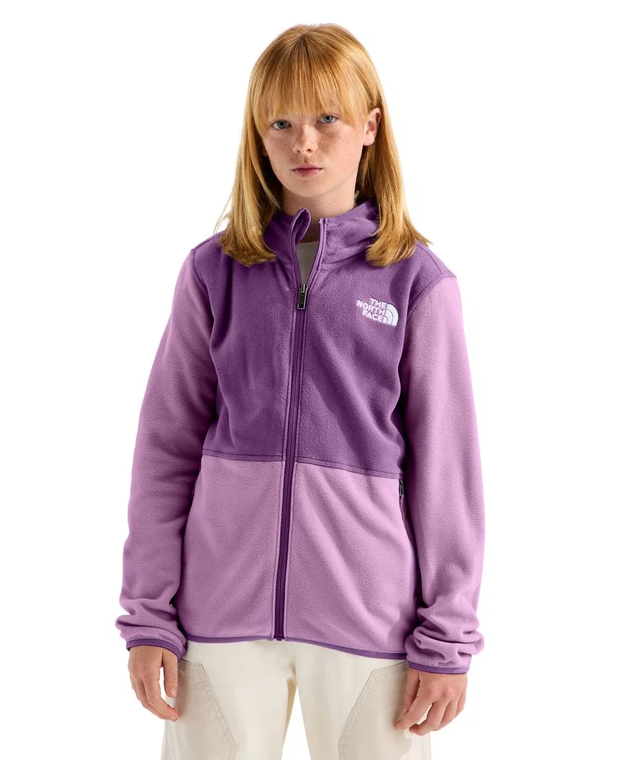 Детская куртка-худи с капюшоном Glacier Full-Zip The North Face, Hushed Lavender Chroma Purple — фото 3