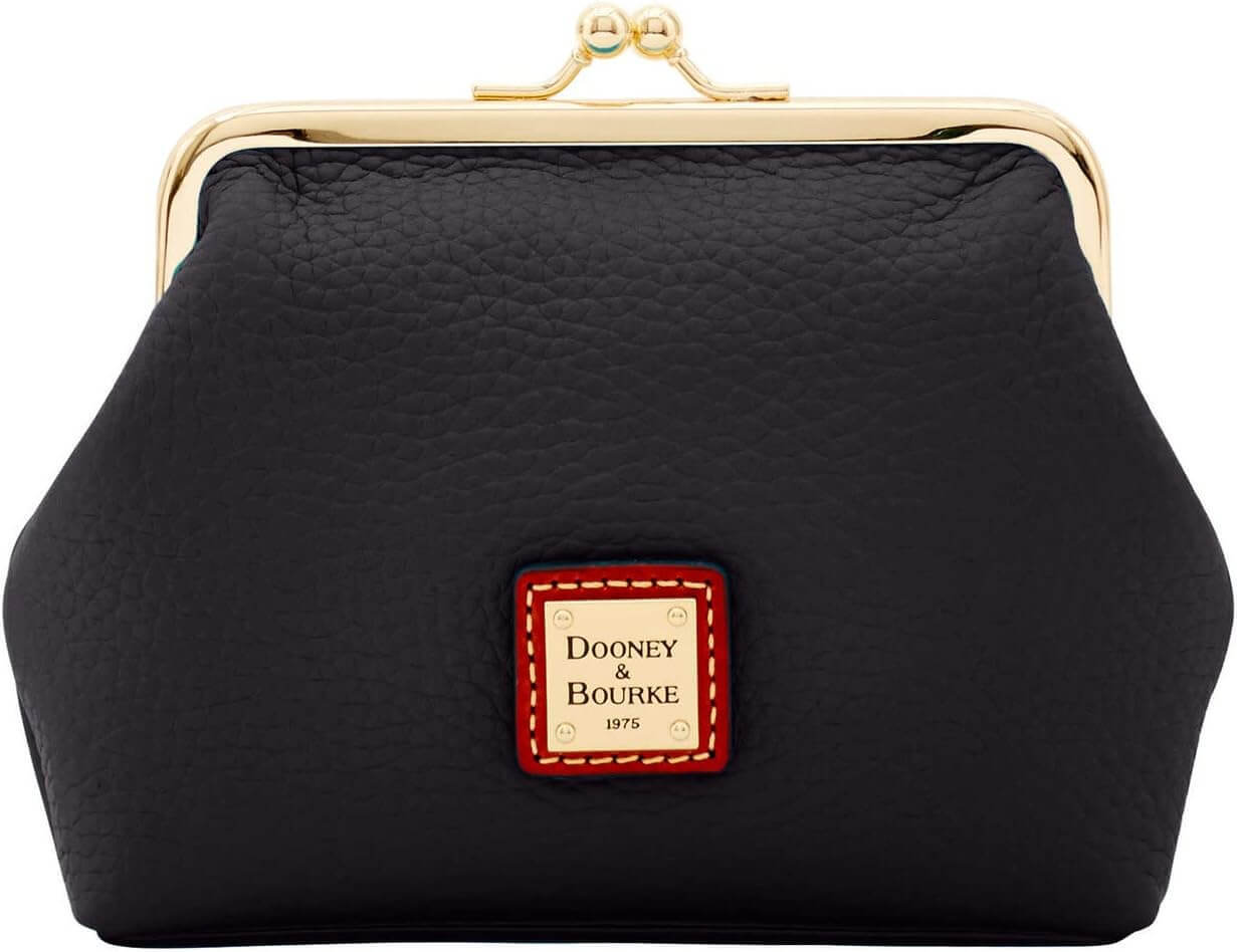 

Кошелек Dooney & Bourke Pebble Grain Large Framed, черный/красный/золотой