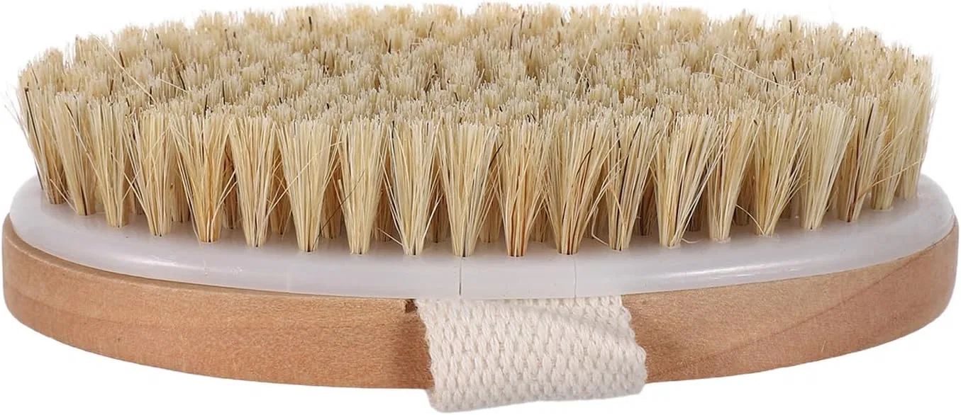 Массажная щетка из натурального дерева SEWACC, 12x6.6x3.5 см, Braun
