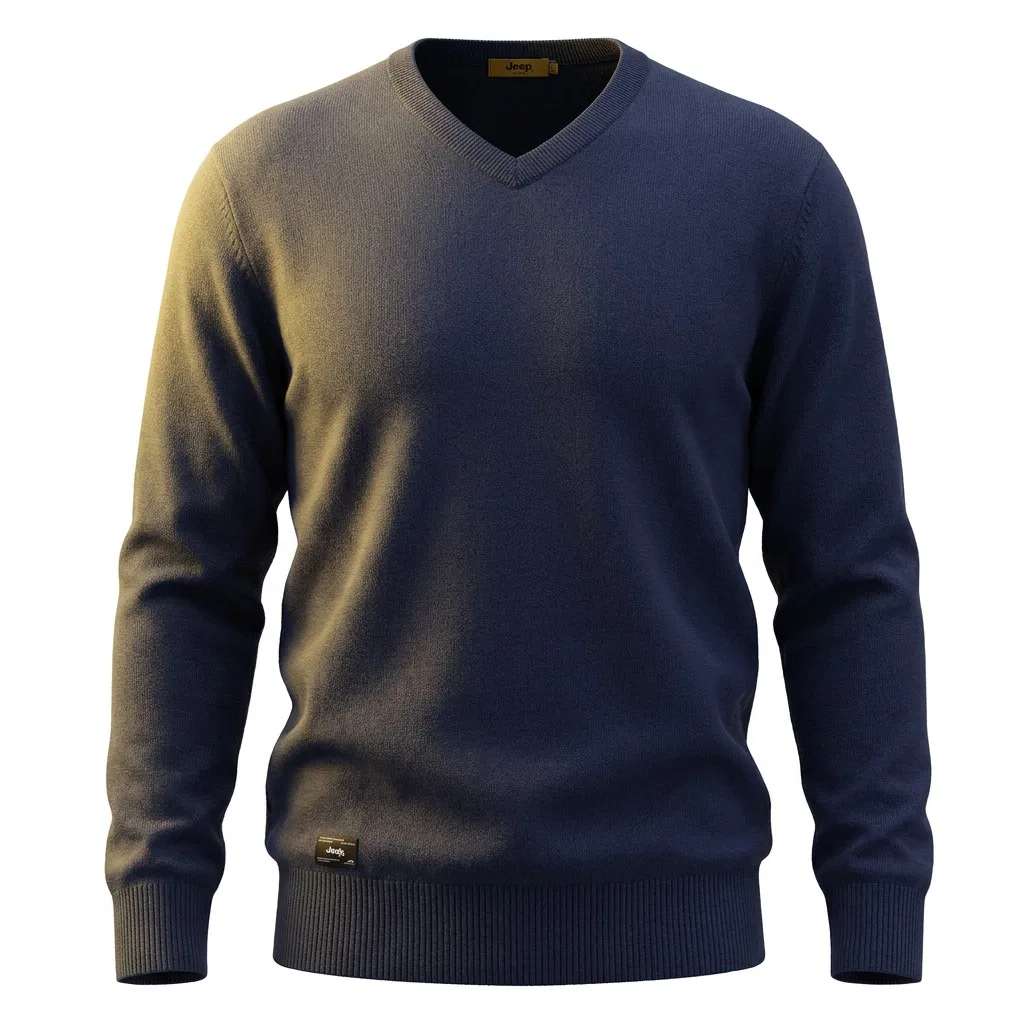 Детский свитер с V-образным вырезом Jeep Leisure Collection, Dark Blue