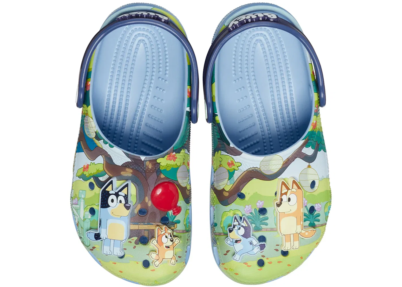 Детские клоги Classic Clog Crocs, Blue Multi-Color — фото 2