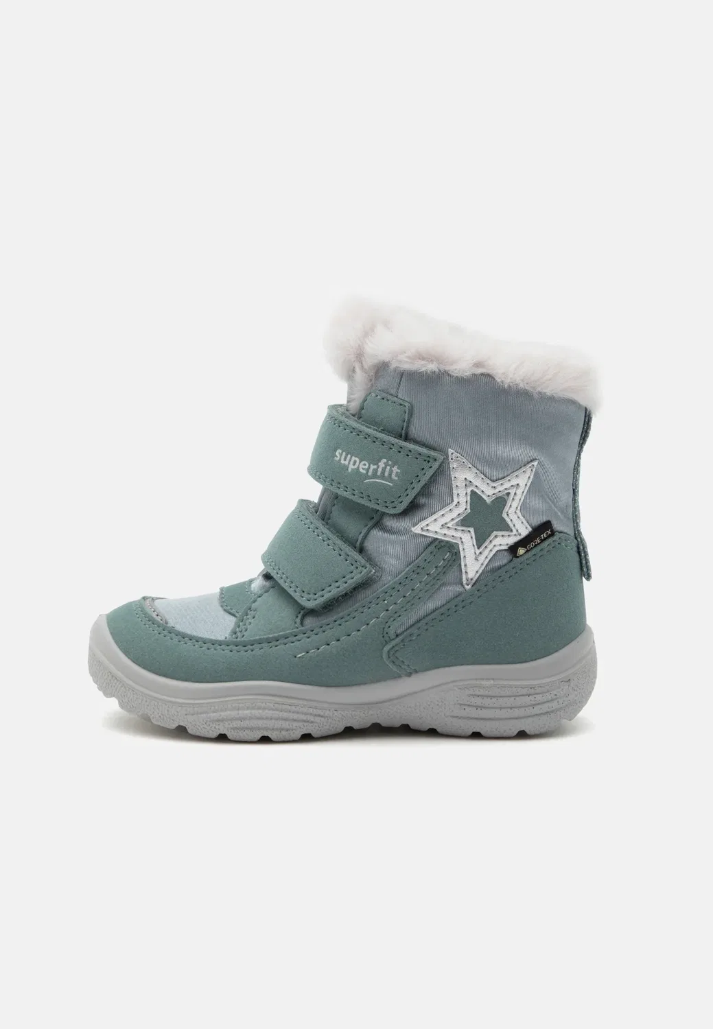 Gore-Tex Crystal - зимние ботинки Superfit, Hellgruen/Silber-Farbend