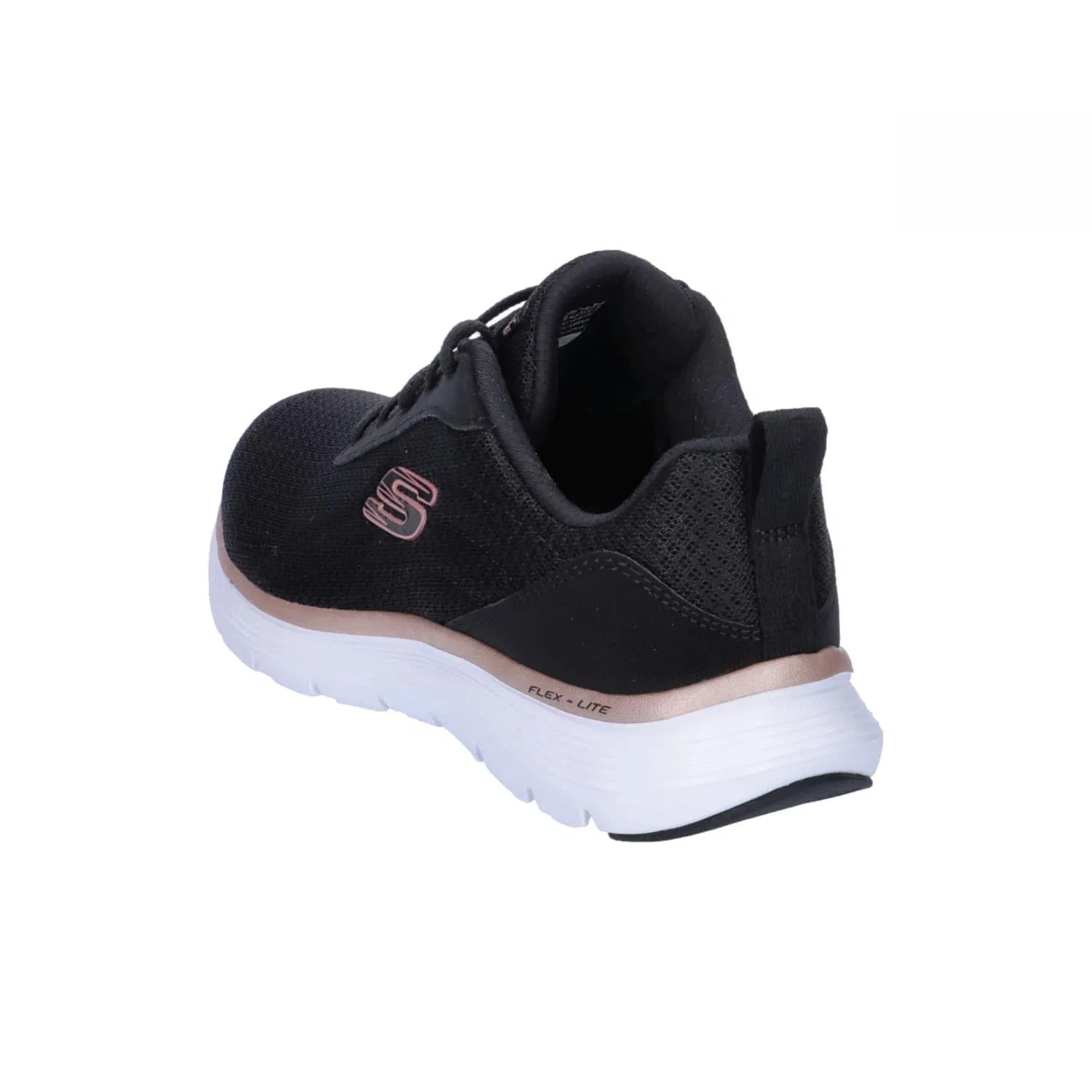 Детские кроссовки для мальчиков Speedees Burn Outs Skechers, Black Mesh Rose Gold Trim — фото 4