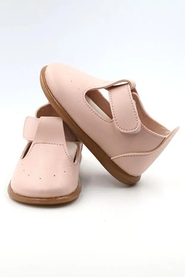 Детские ортопедические туфли для мальчиков на липучке Osi first step Macco Shoes, Powder — фото 2