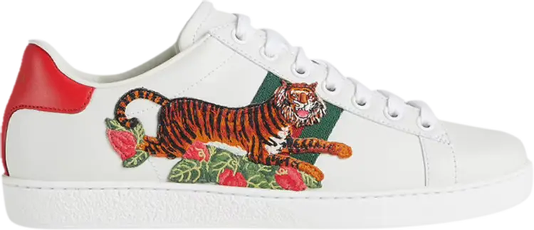Кроссовки Gucci Wmns Ace Tiger Patch, белый