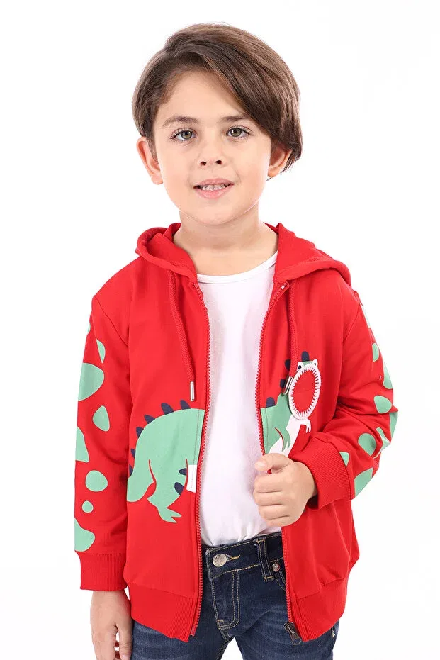 Детский кардиган с принтом Toontoy, Red