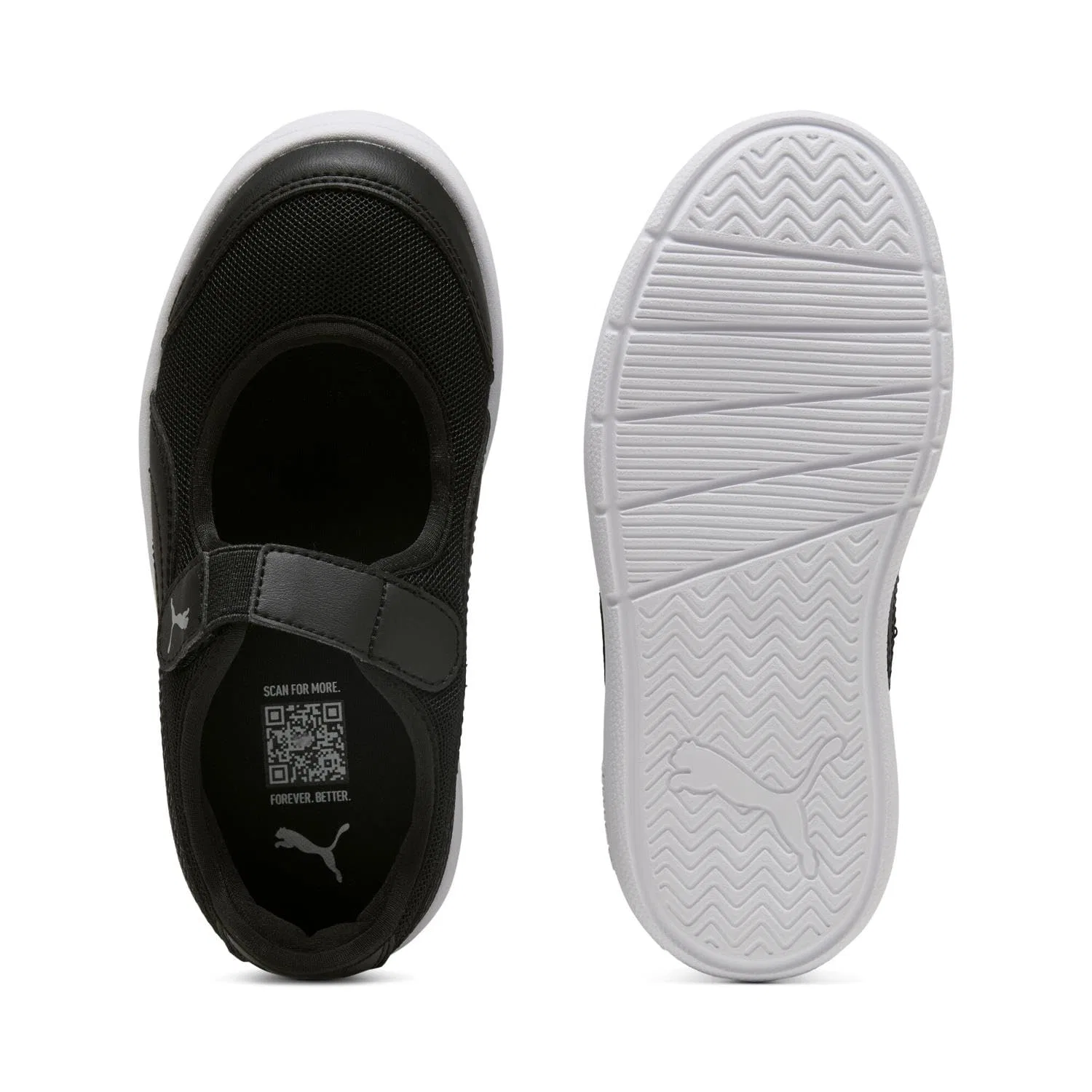 Детские кроссовки для мальчиков Puma Courtflex V3 Lina V PS Puma Black Puma Black — фото 3