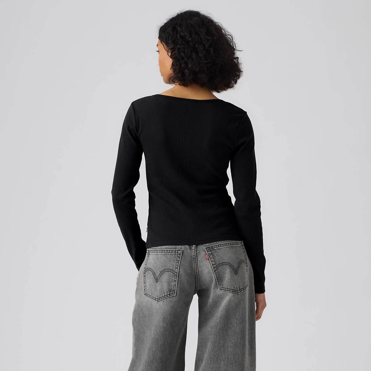 Рубашка с длинными рукавами на пуговицах от Austen Levi's, Anthracite Night - Black — фото 4