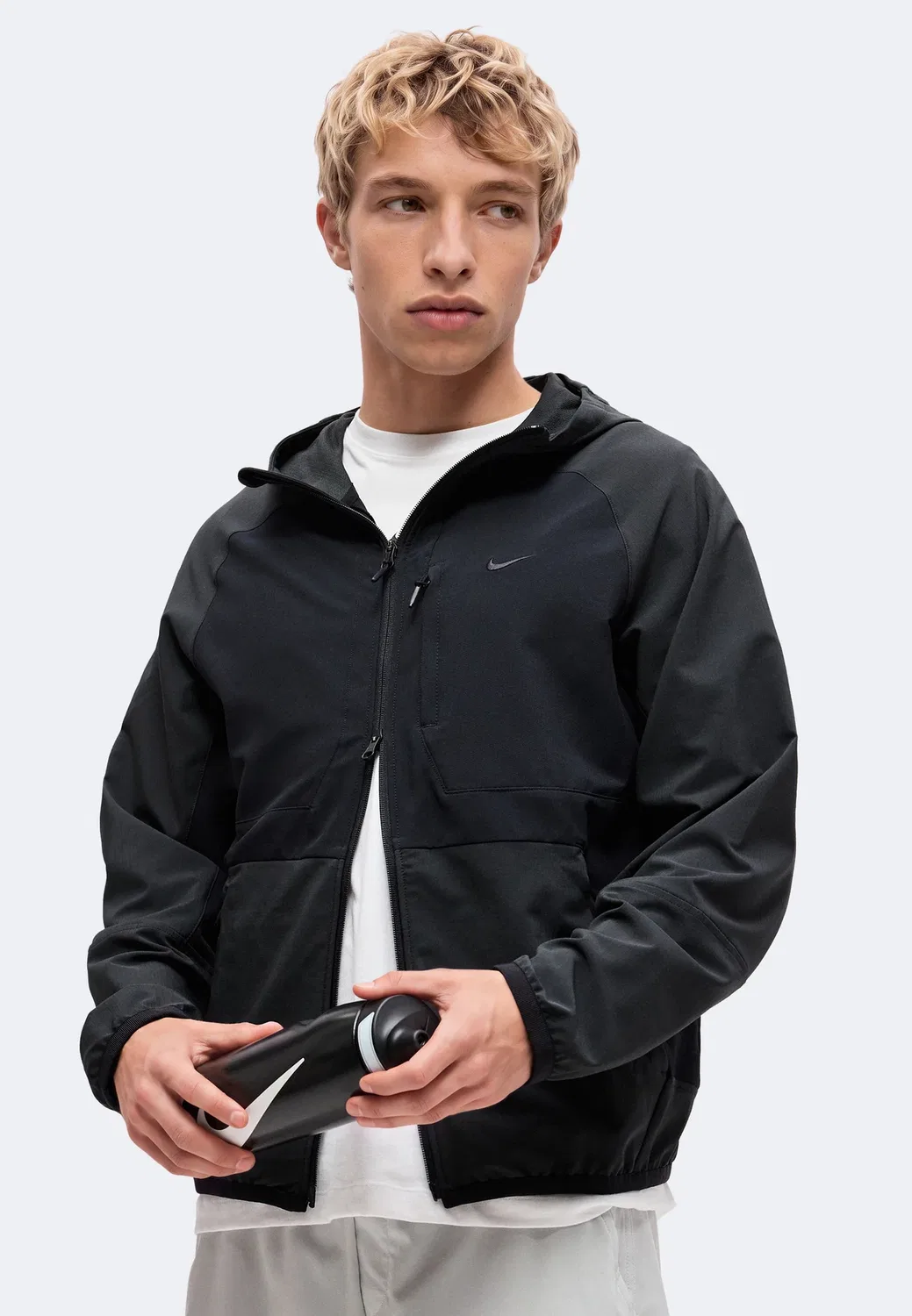 M nk rpl unlimited utility jkt - ветровка Nike Performance, Black — фото 4