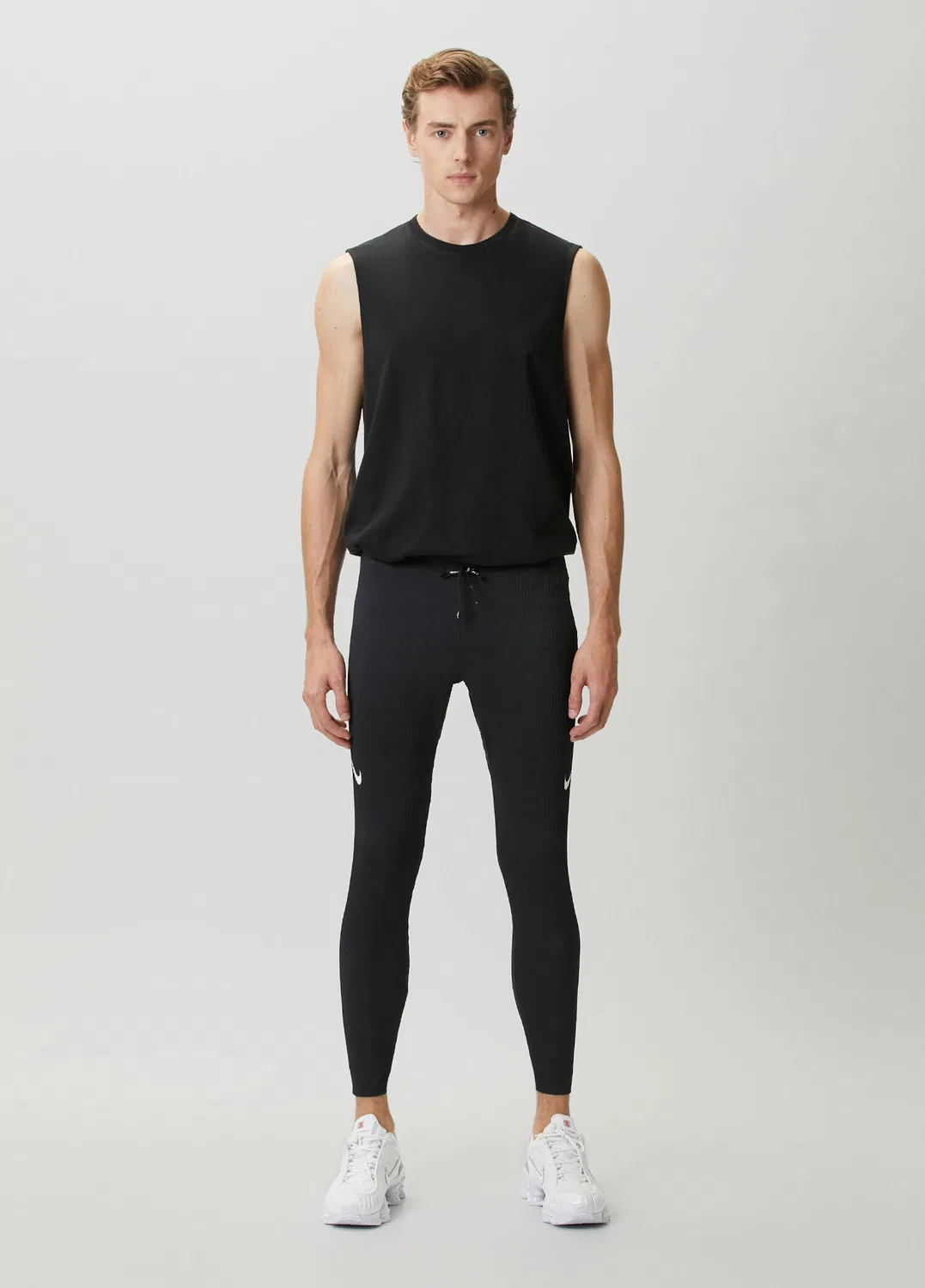 Леггинсы для бега Aero Swift Dri-FIT ADV Nike, Black-Grey — фото 2