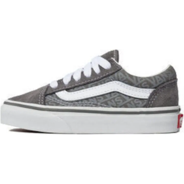 Детские кеды для мальчиков и девочек с низким верхом Vans Old Skool, Серый
