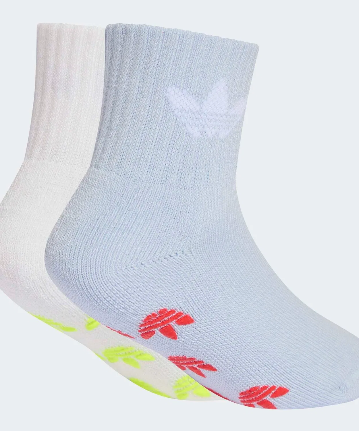 Детские носки с антискользящей подошвой, комплект из 2 пар Adidas Originals, Blue — фото 2