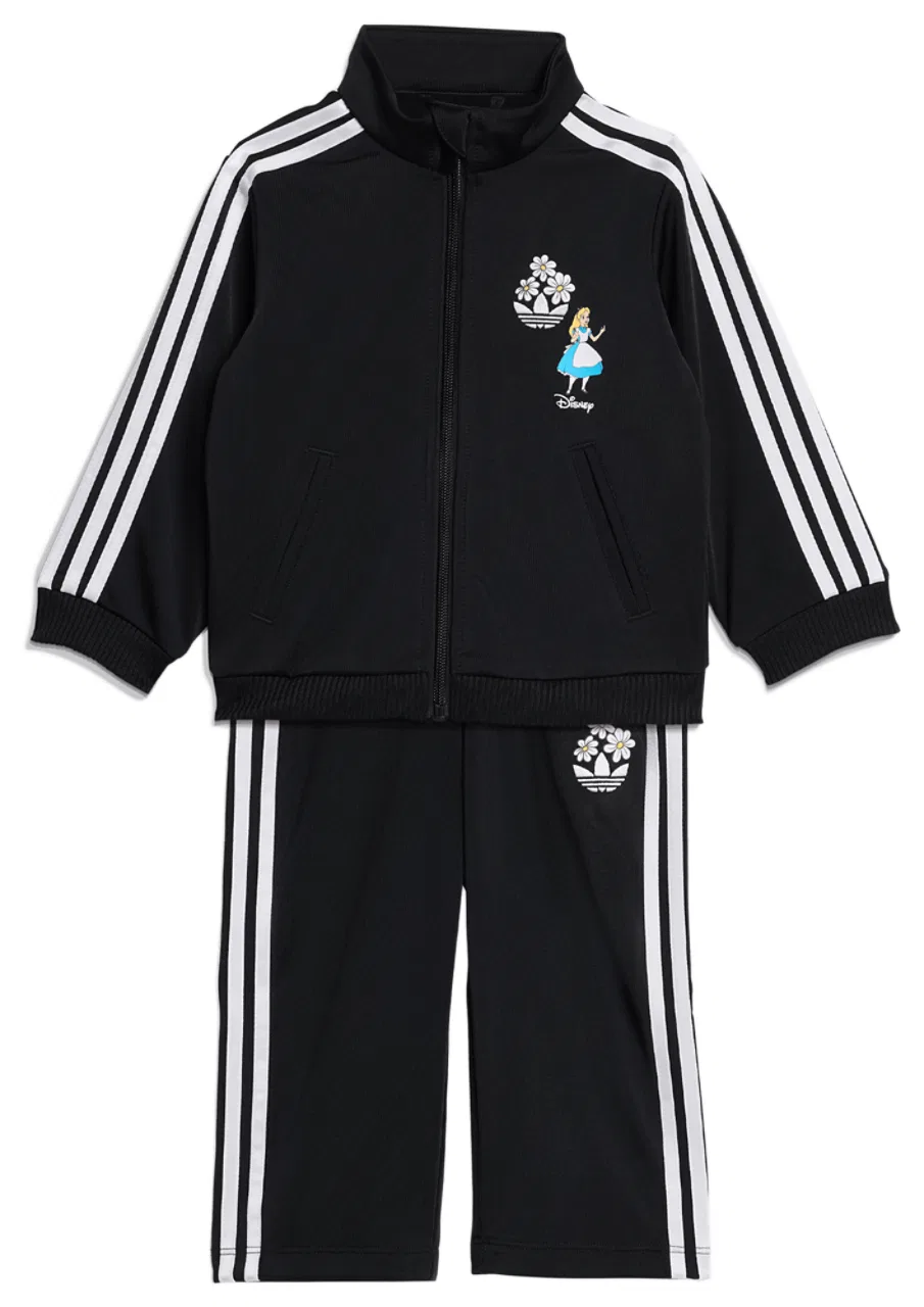 Спортивный костюм для девочек Firebird Track Suit Adidas Originals x Disney, черный/белый