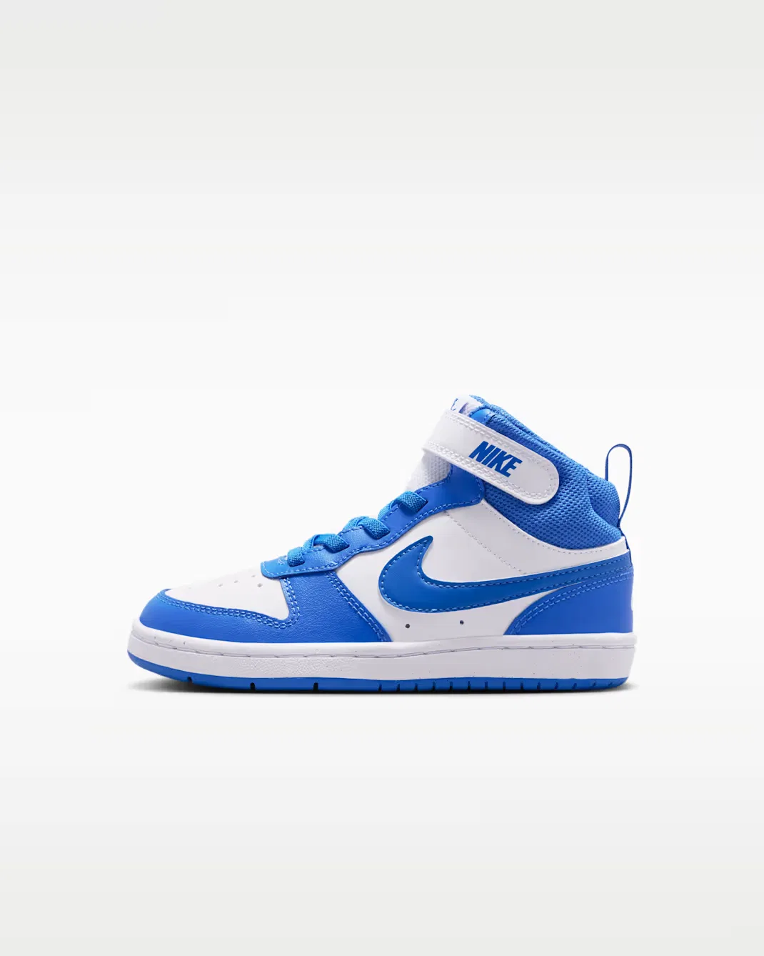 Детская обувь Nike Court Borough Mid 2, White/Blue Crystal/White/Blue Crystal