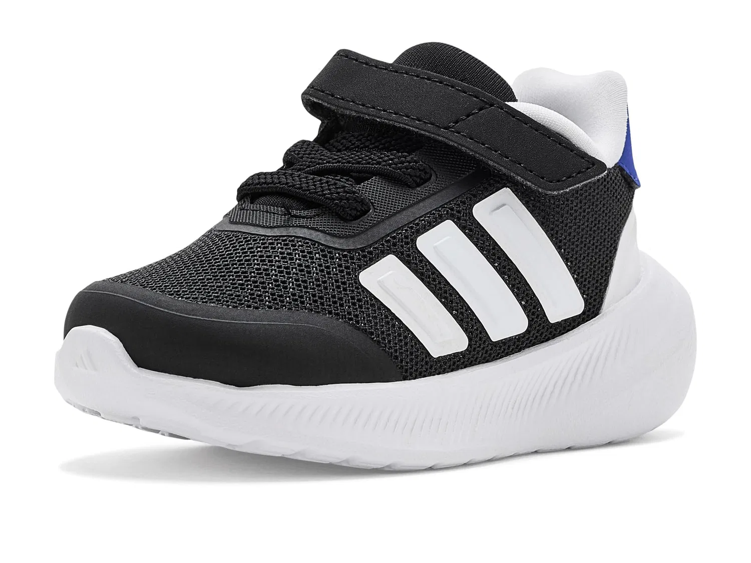 Кроссовки X_PLR Path Elastic Lace & Strap (для младенцев и малышей) Adidas Kids, Semi Lucid Blue/White/Black