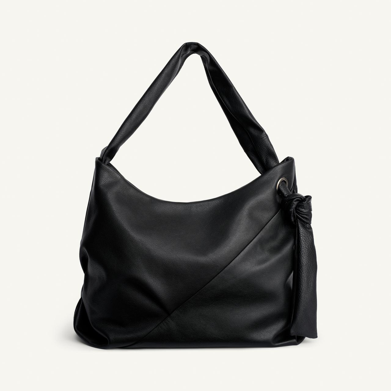 

Сумка Zara Leather Shoulder, черный