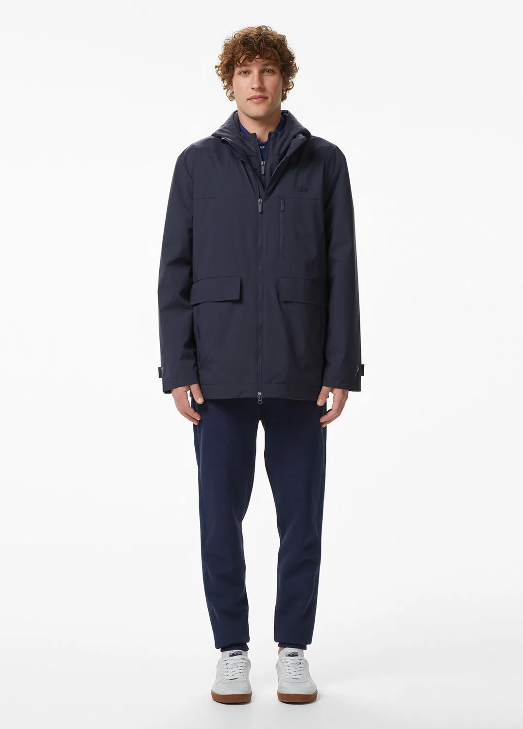 Пуховик Relaxed Fit Lacoste, navy — фото 4