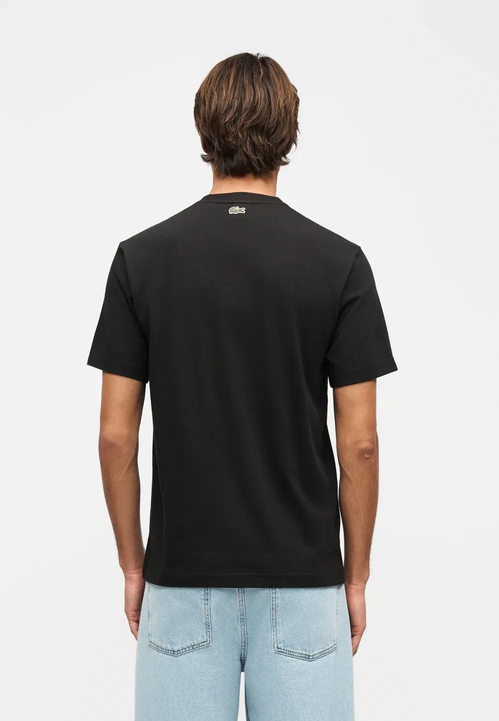 Футболка унисекс - базовая модель Lacoste, Black — фото 4