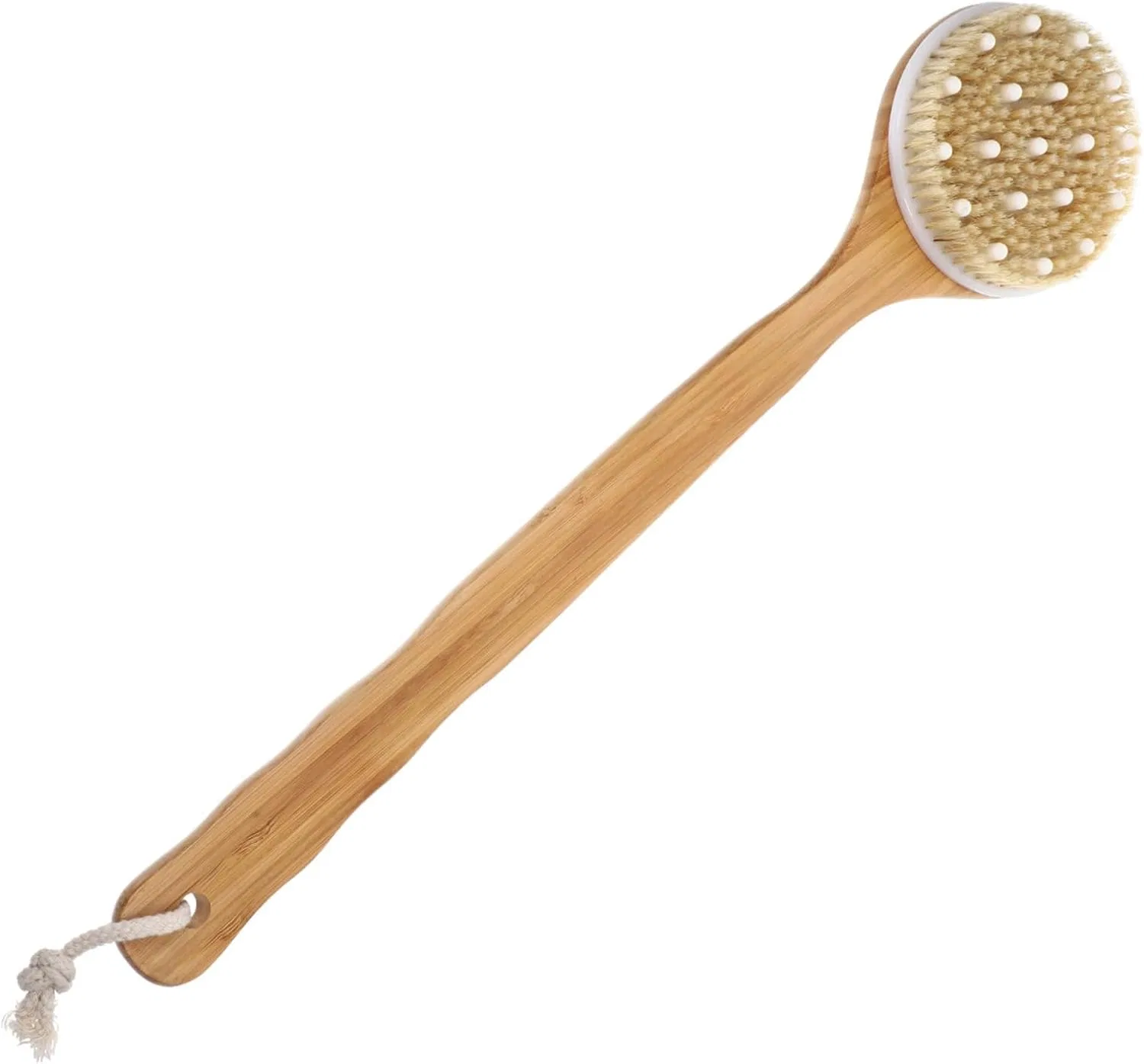 Щетка для душа с длинной ручкой, щетина, AUTSUPPL, 1 шт, 47.5x11x3.4 см, Brown