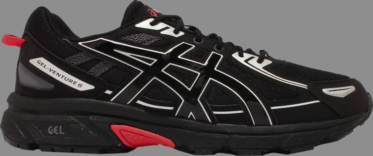 Кроссовки gel venture 6 'black' Asics, черный - фото