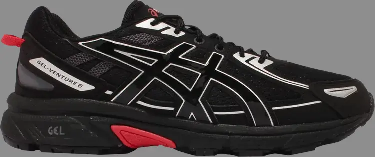

Кроссовки мужские комбинированные Asics, черный/красный