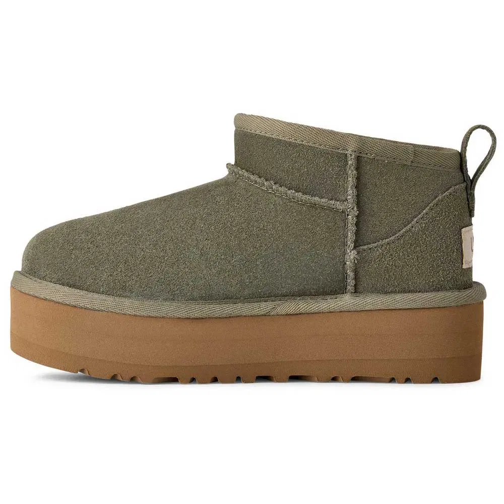 Детские ботинки-челси с низким голенищем Ugg Classic Ultra Mini, Green — фото 3