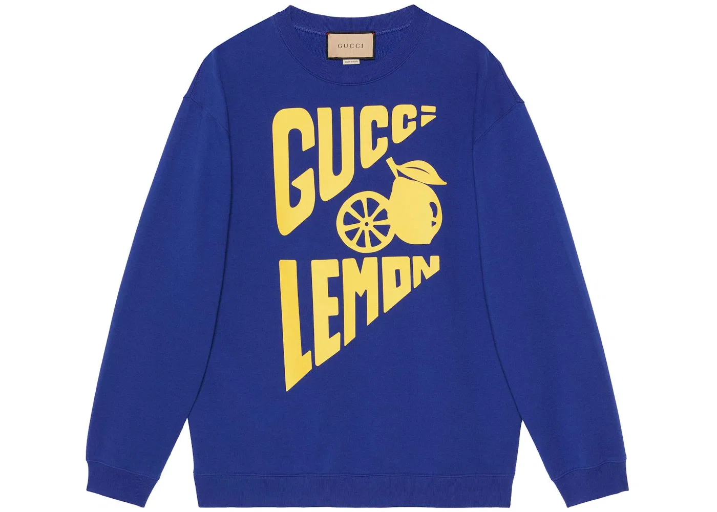 Мужской свитшот с принтом Gucci Lemon Print Gucci, Blue