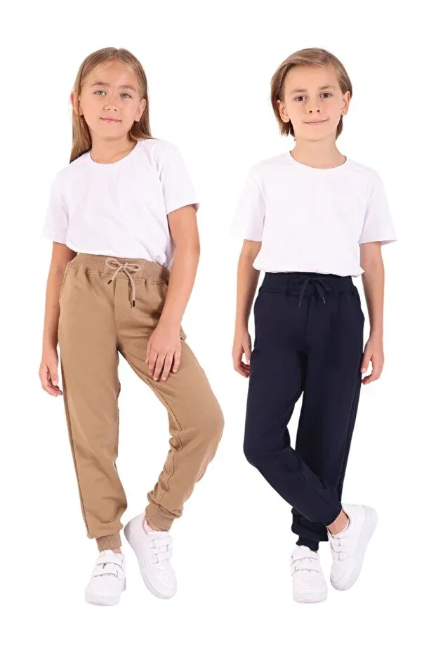 Детские спортивные штаны для мальчиков хлопковые Basics Rekormoda, Beige