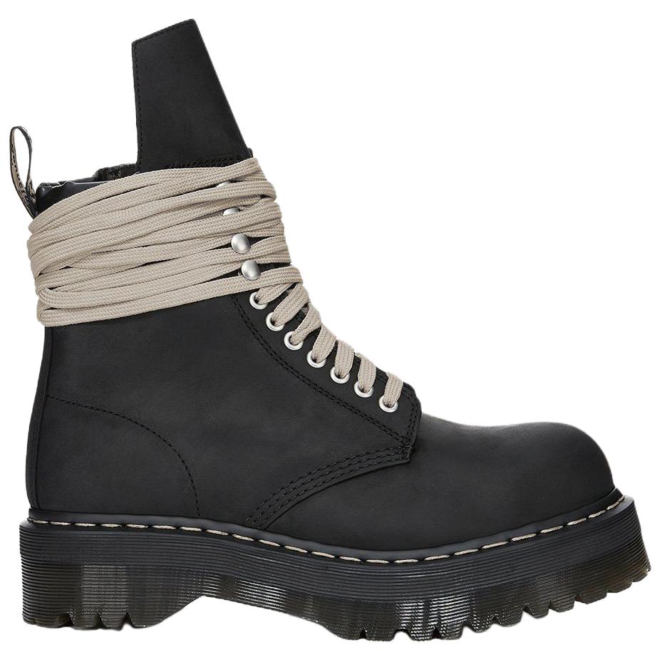 RICK OWENS Короткие ботинки Dr. Martens Collaboration Short Martin для мужчин, черные — фото 3