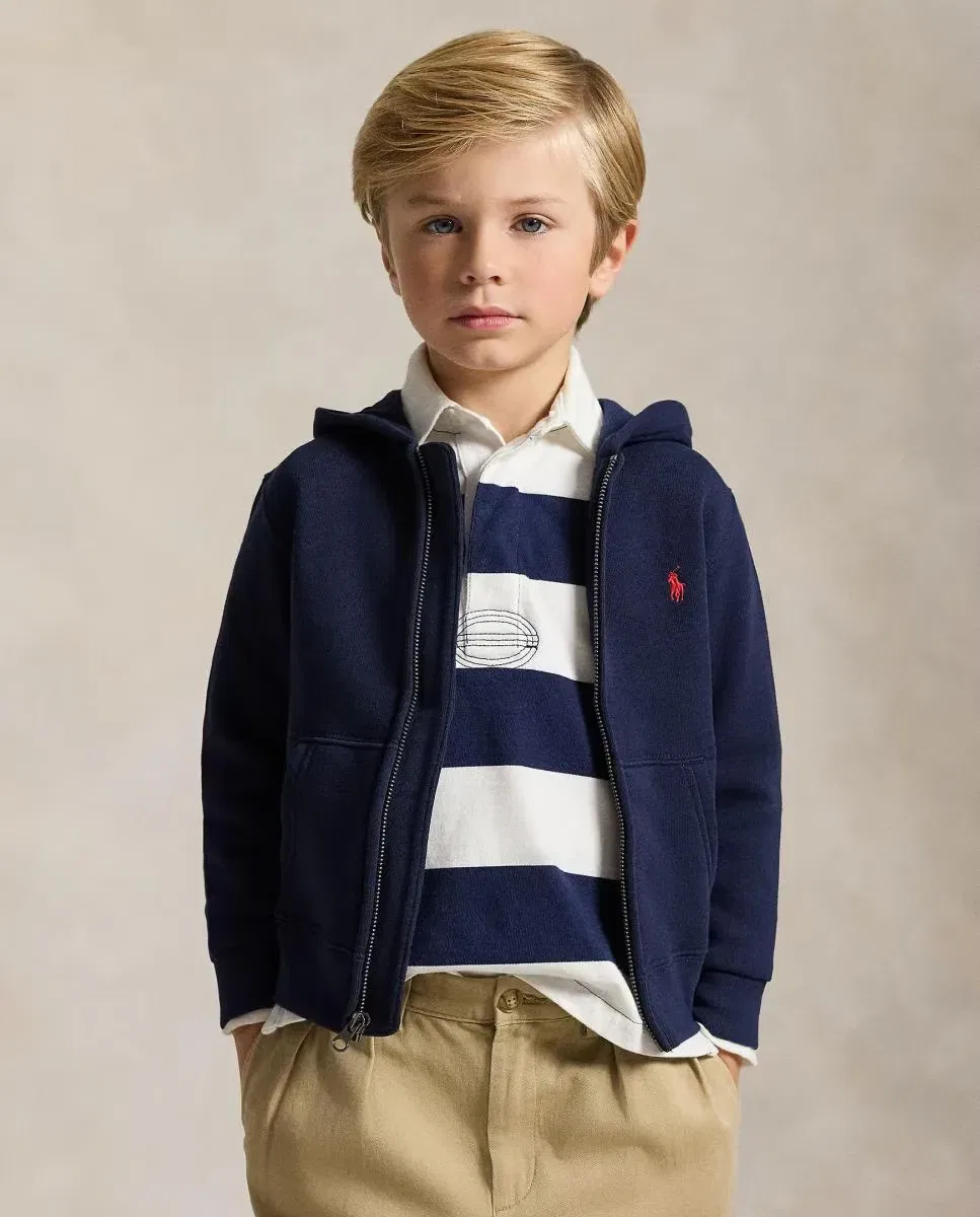 Детская худи для девочек на молнии Polo Ralph Lauren, Azul Marino — фото 2