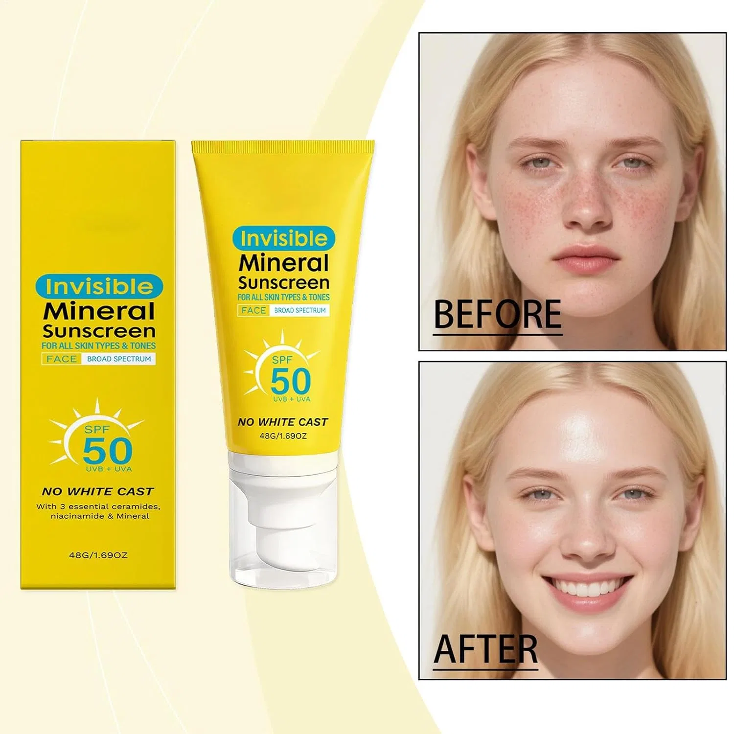 Солнцезащитный крем для лица SPF 50, Generisch, 48 мл — фото 4