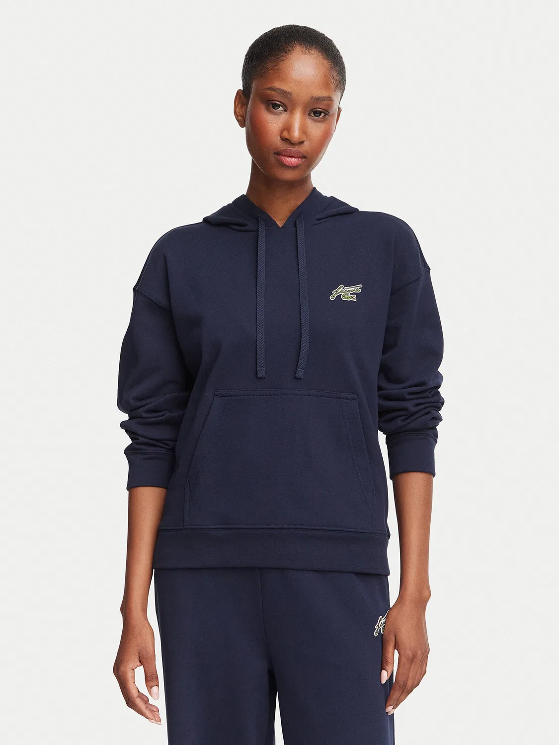 Женский свитшот свободного кроя Lacoste, темно-синий